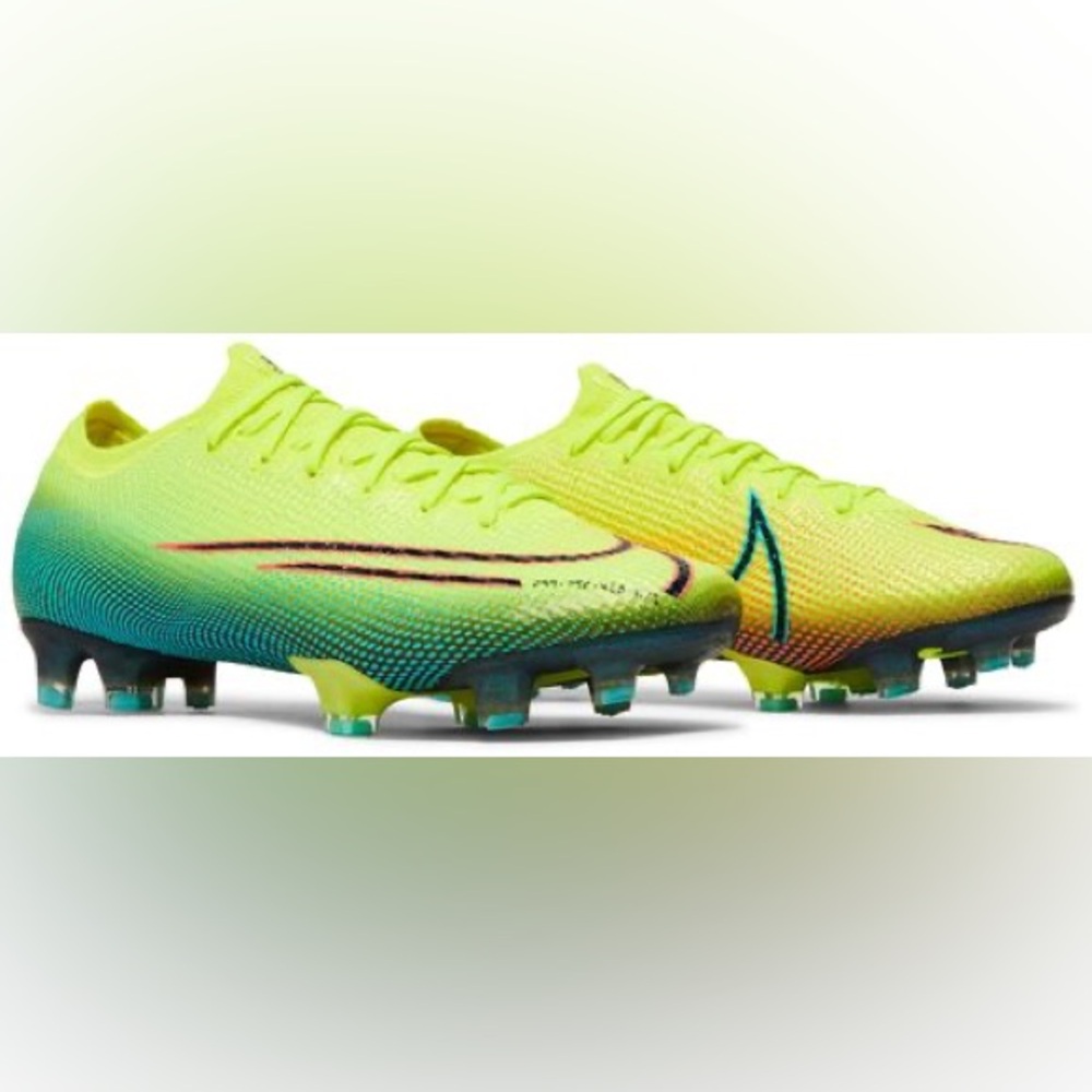 Nike Yellow and Blue Soccer Cleats